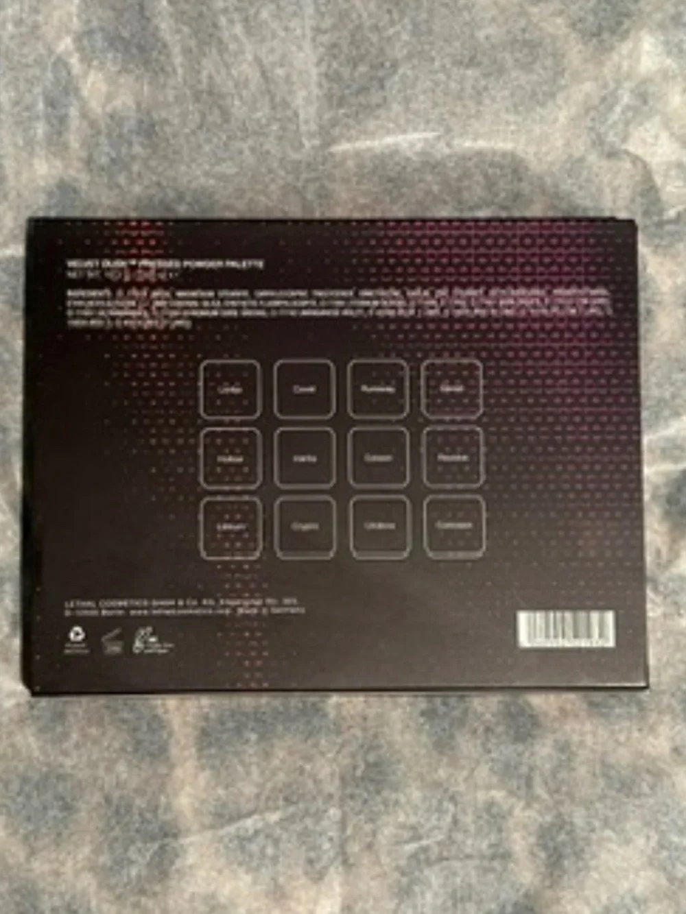 Lethal Cosmetics Velvet Dusk Palette-NIB